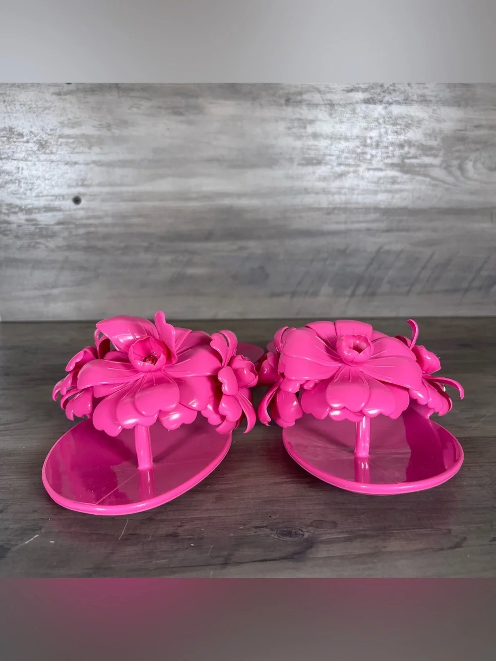 NEW Kate Spade Womens 8 Pink‎ Cloud Jaylee Floral Slip On Jelly Slide Sandals